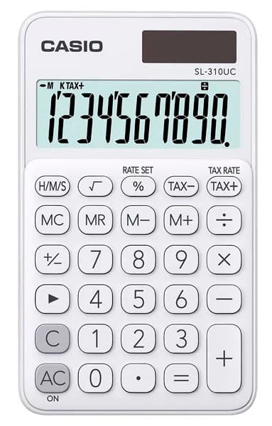 Calculadora Casio Sl-310UC-We 10 Dígitos