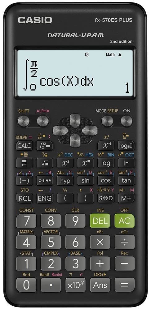 Calculadora Científica Casio Fx-570ES Plus (2ª Edição) - Preto