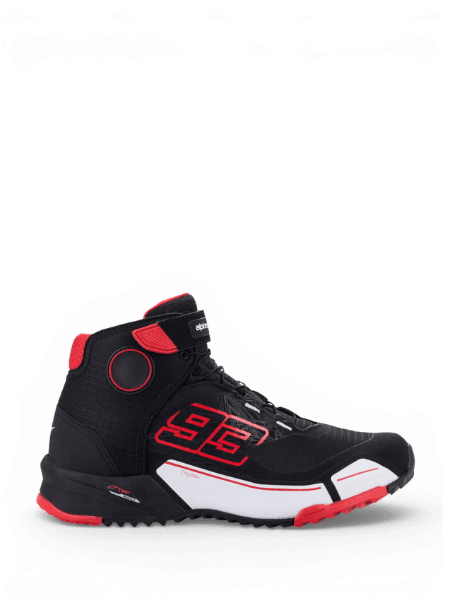 Calçado Alpinestars Mm93 Cr-X Drystar® Riding - Preto Vermelho Branco / Us 10.5