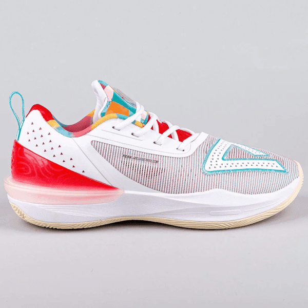 Tênis Peak Taichi Big Triangle 3 White Red