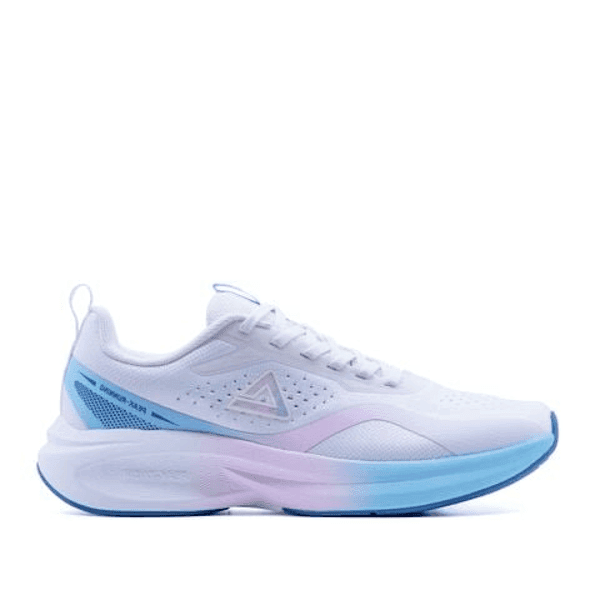 Tênis Feminino Peak Taichi Running Branco/ Rosa/ Azul