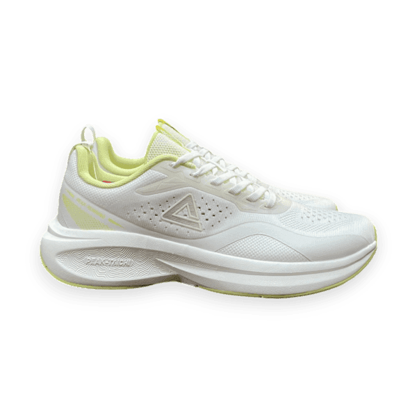 Tênis Feminino Peak Taichi Running Branco/Amarelo