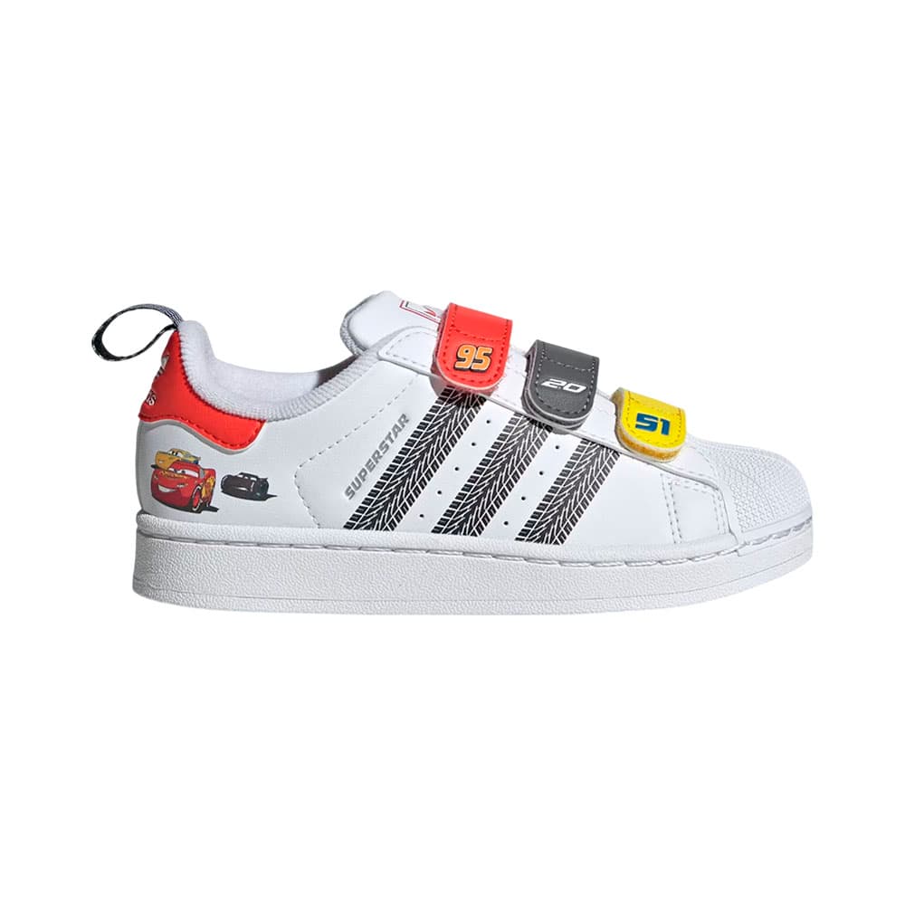 Calçado Esportivo Infantil Adidas Jq1337 Superstar Ii Pixar Cars Unissex