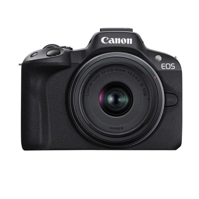 Câmera Mirrorless Canon Eos R50 com Lente Rf-S 18-45MM Kit Preto