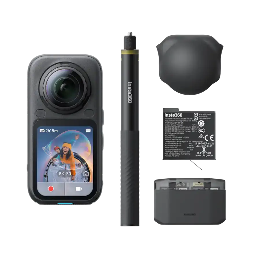 Câmera de Ação Insta 360 X6 Essentials - Preto