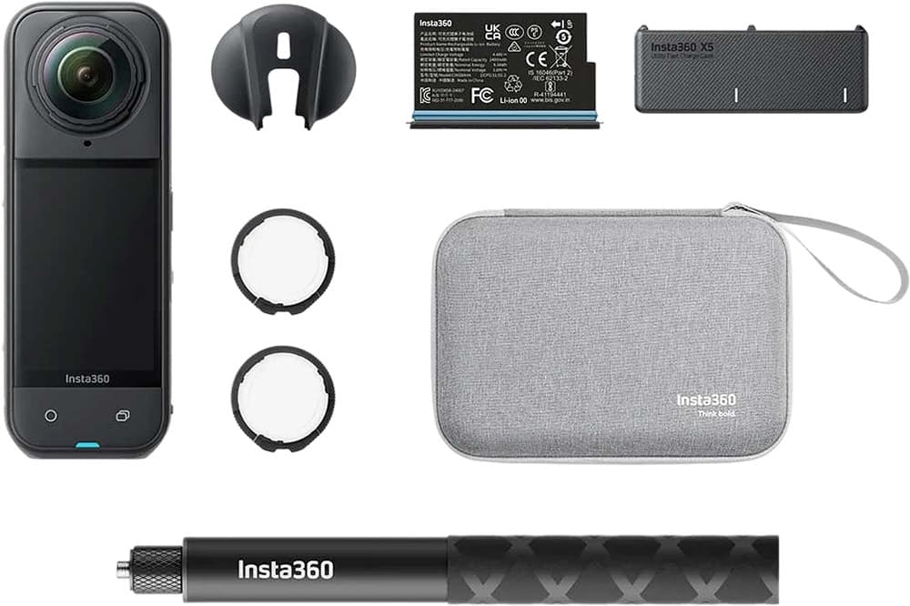 Câmera de Ação Insta360 X5 8K 360 Action Cam Essentials Bundle