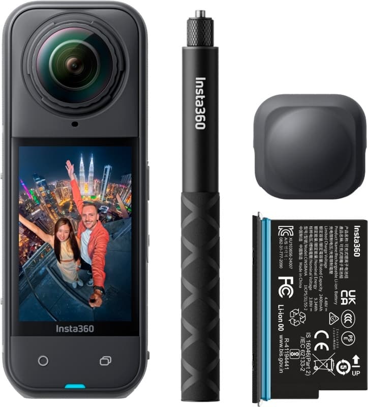 Câmera de Ação Insta360 X5 8K 360 Action Cam Starter Bundle