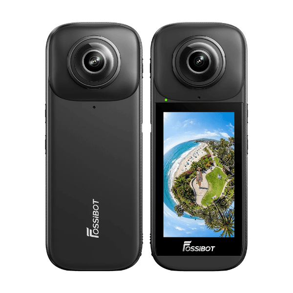 Câmera de Ação Panorâmica Fossibot Fc360 6GB/64GB 1800mAh 360° 3" Preto