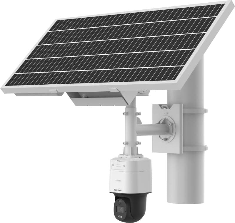 Câmera de Segurança Hikvision Ds-2XS3Q47G1-LDH/4G/C1S40 6MM com Painel Solar