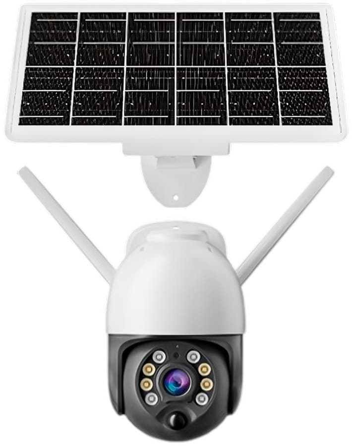 Câmera de Segurança Solar Smart Satellite A-CAM8105S 4MP Wifi - Branco