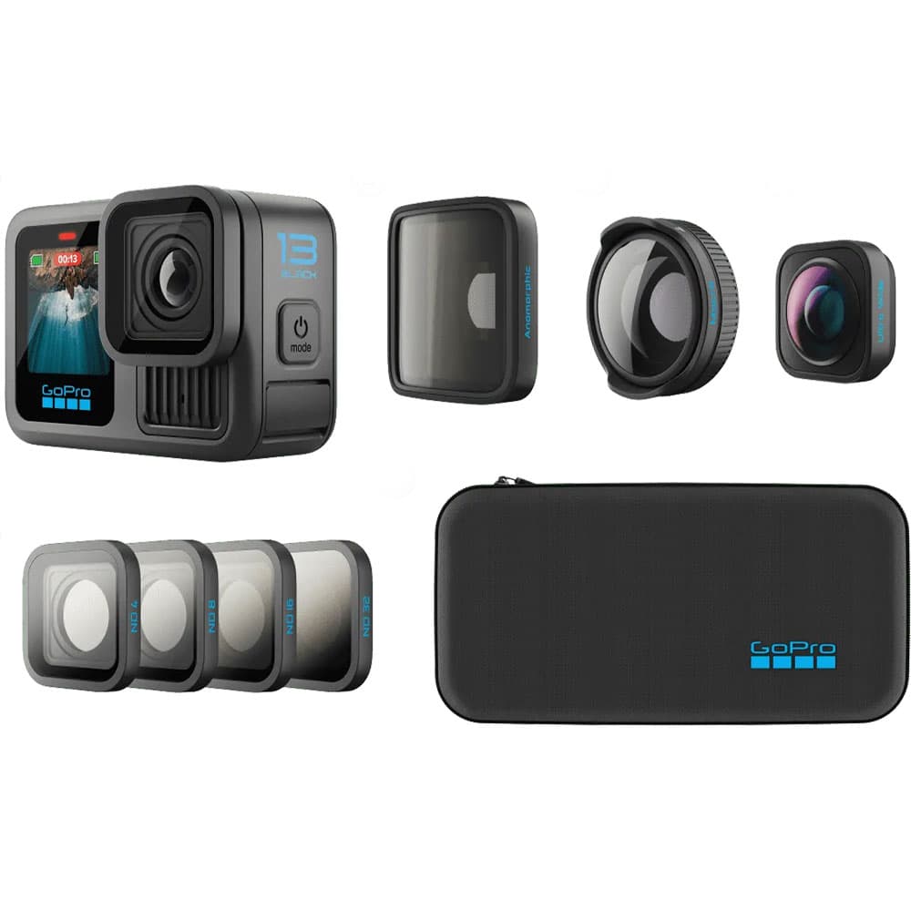 Câmera GoPro Hero13 Black Chdrb-132-Rw + Coleção de Lentes HB-Series