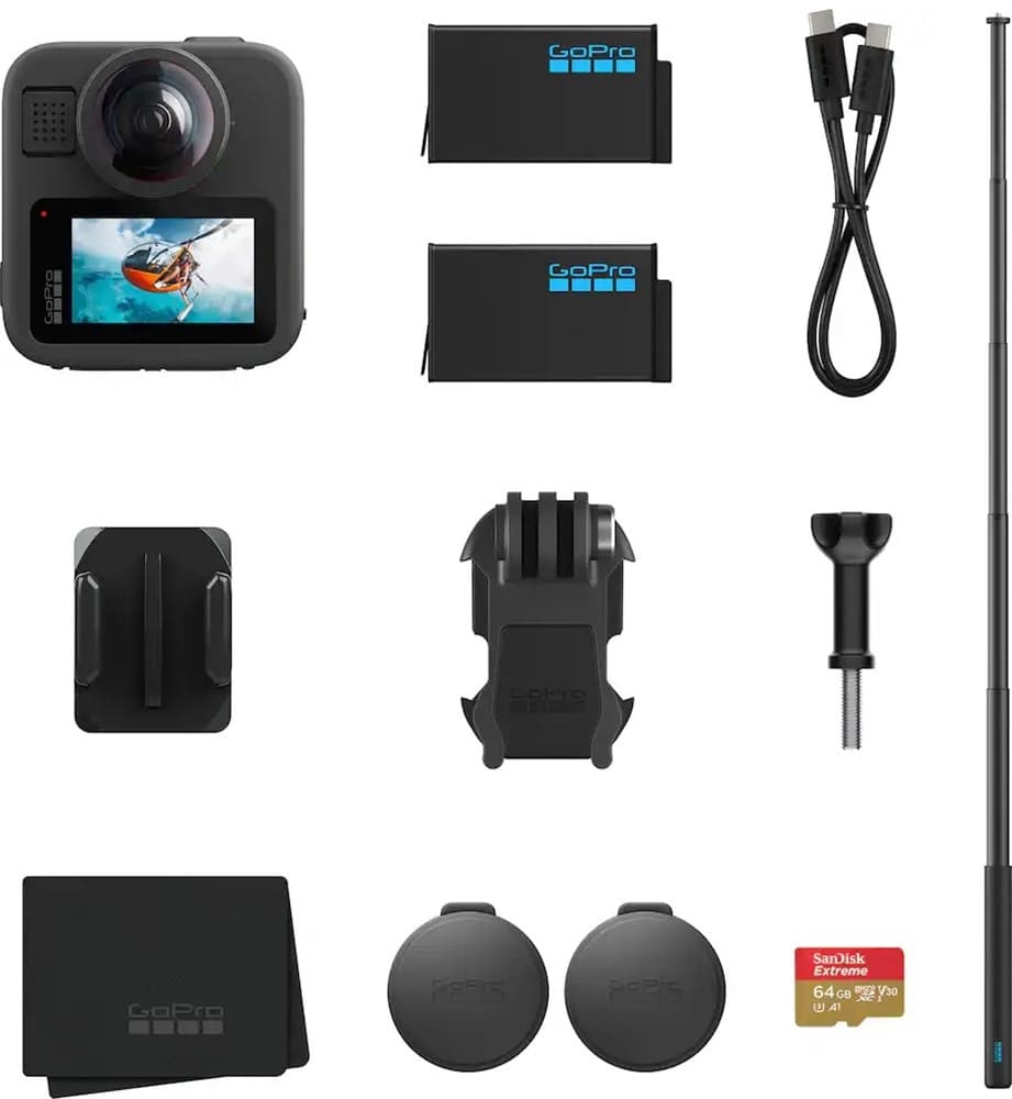 Câmera 360 8K GoPro Max2 Accessory Bundle Chdfz-311-Rw