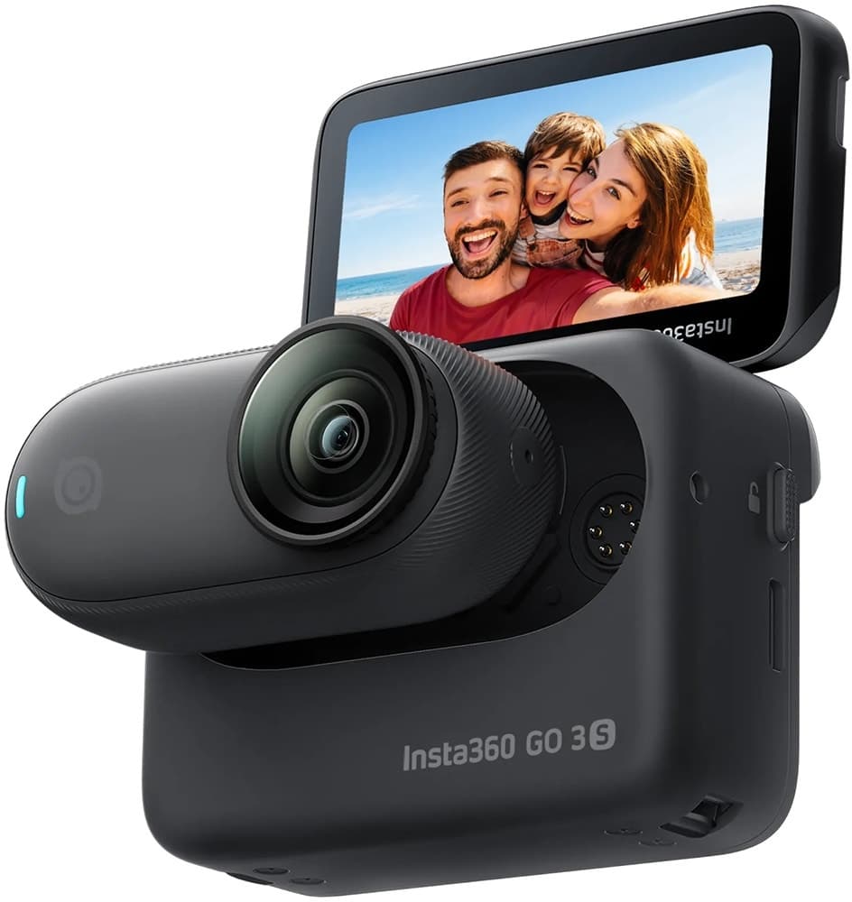 Câmera de Ação Insta360 Go 3S 128GB 4K - Preto Meia-Noite