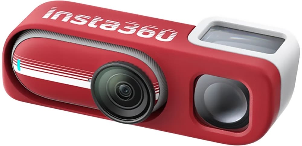 Câmera de Ação Insta360 Go 3S 128GB Cinsaata 4K Retro Bundle Edição Especial Vermelha Clássica
