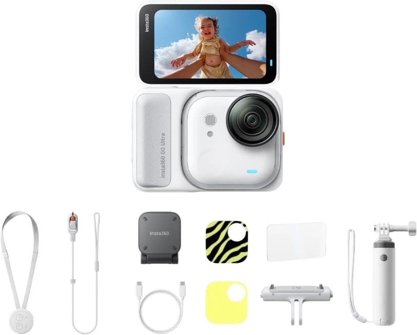 Câmera Insta360 Go Ultra 4K Lifestyle Bundle (Flexicare) Goultra85 Branco