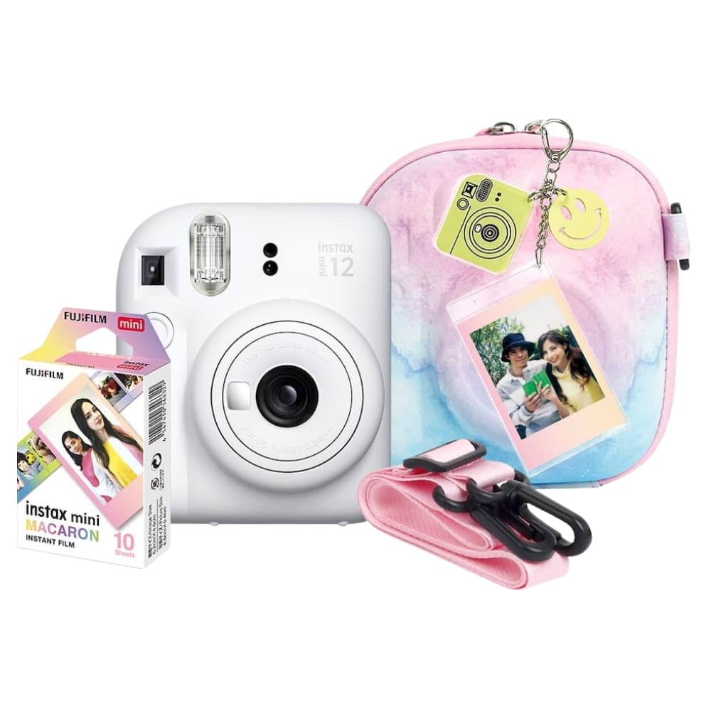 Câmera Instantânea Fujifilm Instax Mini 12 Kit Clay White