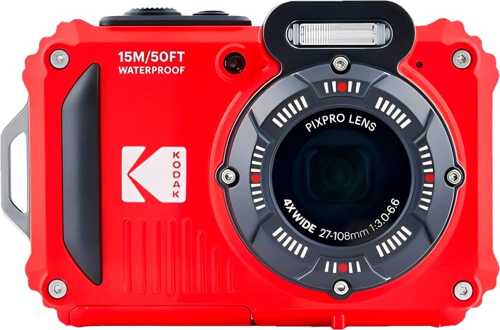 Câmera Kodak Pixpro Wpz2 À Prova d'água Vermelha