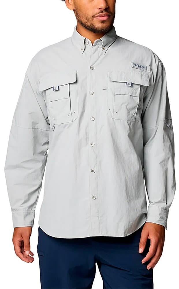 Camisa Masculina Columbia Bahama Ii 1011621-018 Cinza