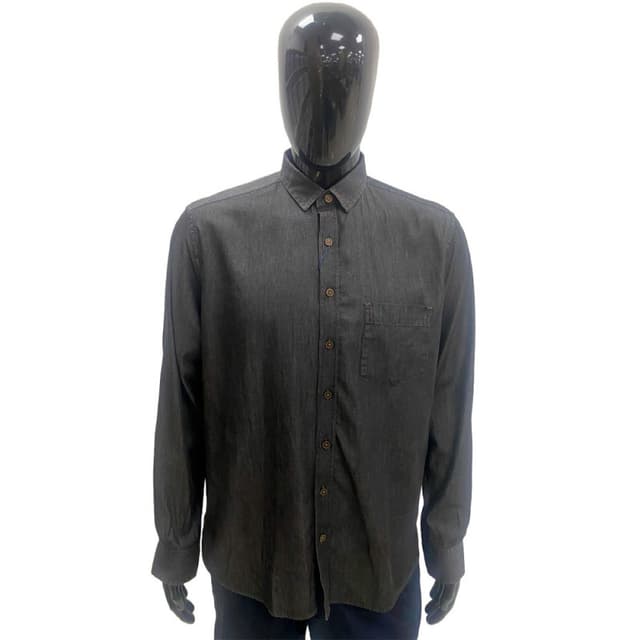 Camisa Masculina Individual 3-02-00223-074 Tamanho 04 Jean Escuro Tam. 04