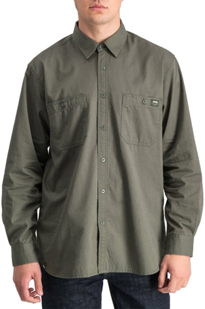 Camisa Jeep Jmic22055 Olive Safari Masculina