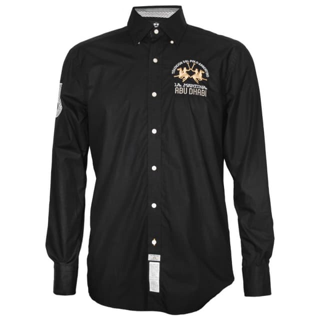 Camisa La Martina Masculino EQ.JMC610 06 Preto Tam. 06