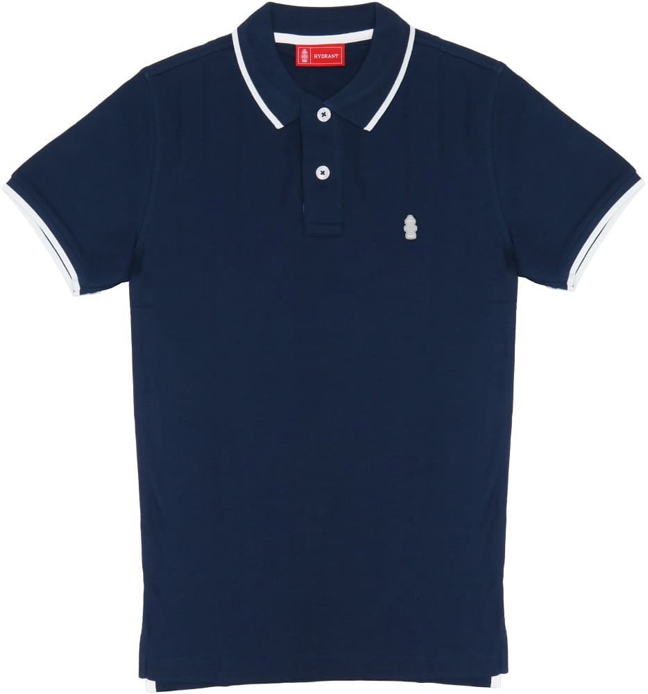 Camisa Polo Hydrant Premium Ph00001 Azul/Branco - Masculina