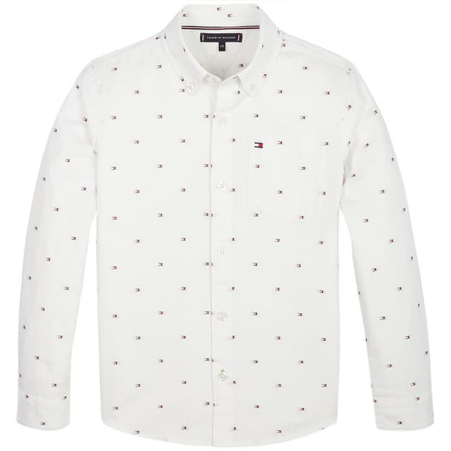 Camiseta Infantil Masculino Tommy Hilfiger KB0KB05410-Yaf-01 04 Branco Brilhante