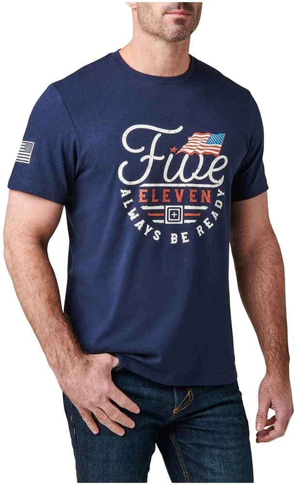Camiseta Masculina 5.11 Tactical Patriotic Emblem
