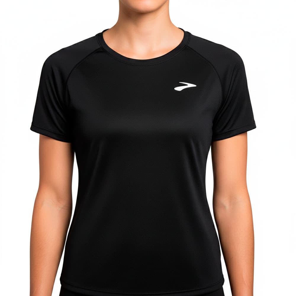 Camiseta Feminino Brooks Distance Short Sleeve 2.0 Preta