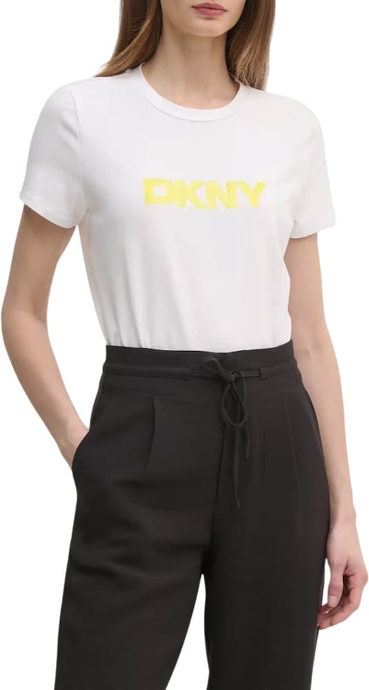 Camiseta Feminina Dkny P4KHCWNA-Whi