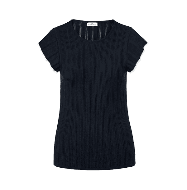 Camiseta Feminino Tchibo Strick Top Mangas Curtas