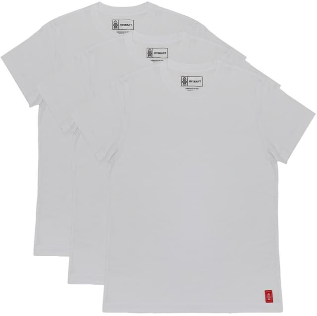 Camiseta Masculina Hydrant Th00001 Branca (3 Unidades)