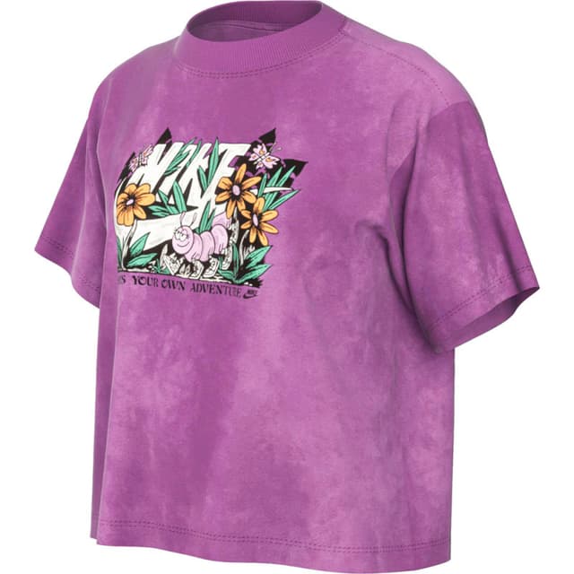 Camiseta Infantil Fv5494503 Feminino Nike Sportswear Tee Oc Kc1 P Roxo