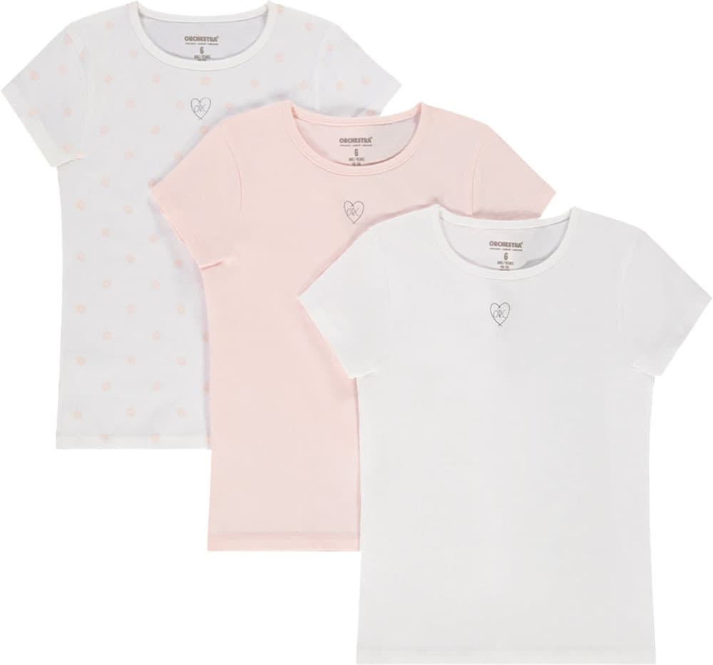 Camiseta Infantil Feminina Orchestra 3 Unidades