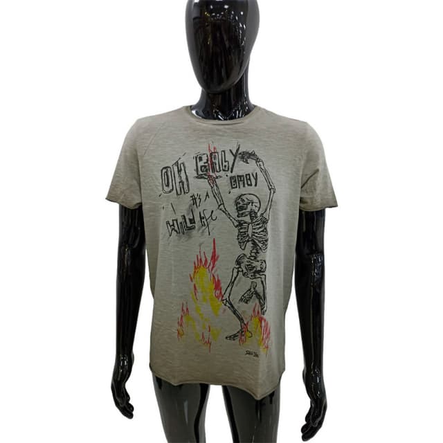 Camiseta John John Masculino M - Cinza