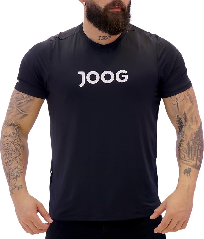 Camiseta Joog Básica Poliamida Preta Masculina