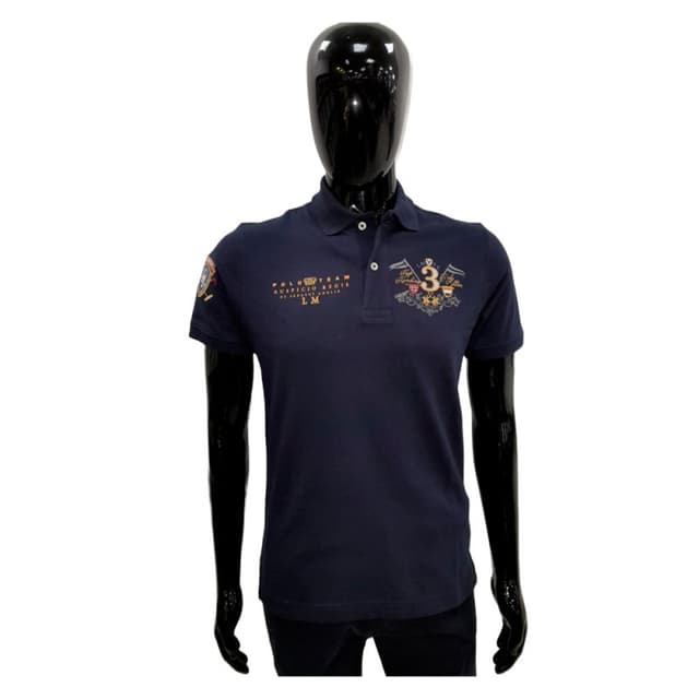 Camiseta Polo Masculino La Martina EQ.KMP606 02 Royal Marinho Tam. 02