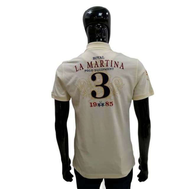 Camiseta Polo Masculino La Martina EQ.KMP606 04 Branco