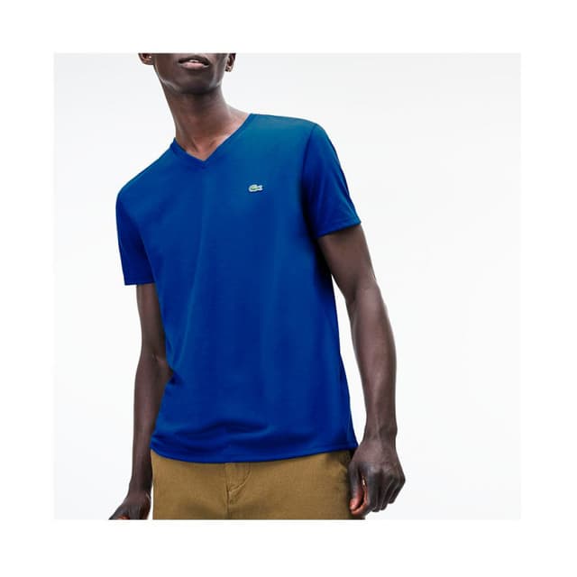 Camiseta Masculina Lacoste Azul Th6710-Acc 04