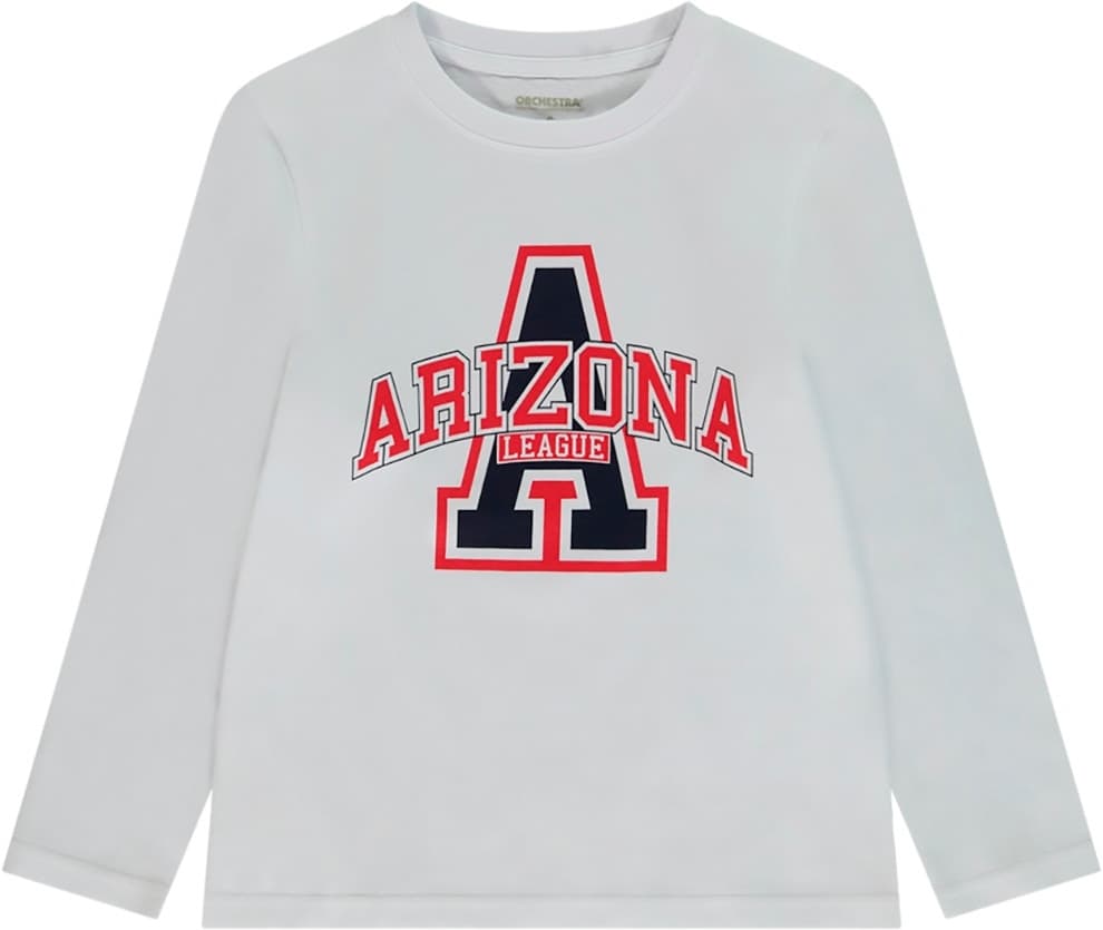 Camiseta Manga Longa Infantil Orchestra Hganue-Bla Masculina