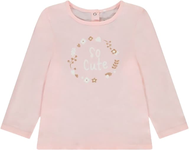 Camiseta de Manga Longa para Bebê Orchestra HI02H7-Roc - Feminina