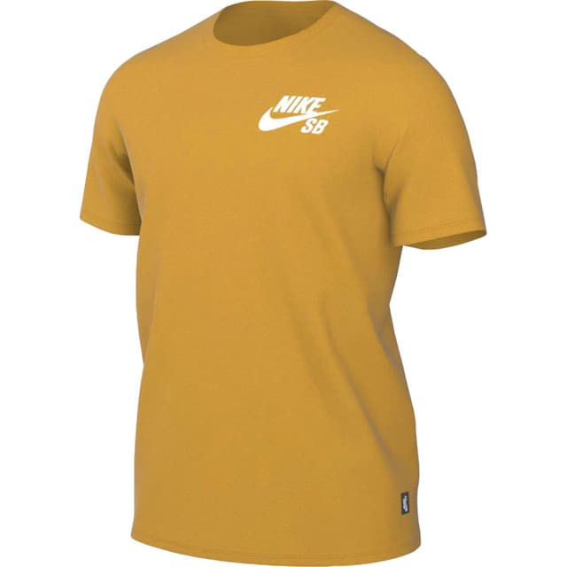 Camiseta Masculina Nike Sb Classic Logo Skate M Amarelo Dc7817716