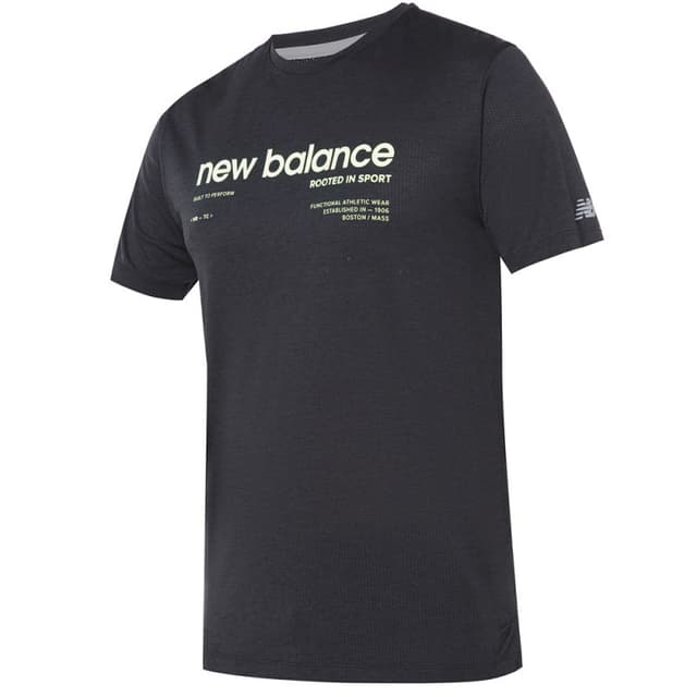 Camiseta New Balance MT41255BM Masculino Athletics Graphic 2XL Preto