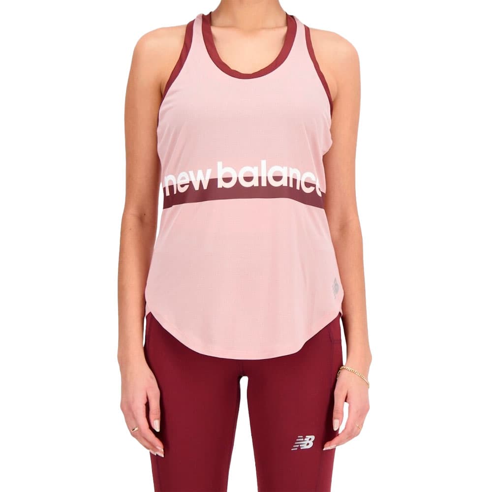 Camiseta Regata New Balance Feminino Accelerate L Rosa