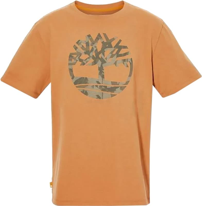 Camiseta Timberland Ss Camo Tree Logo T Wheat Boot TB0A2B6Z P47 - Masculina