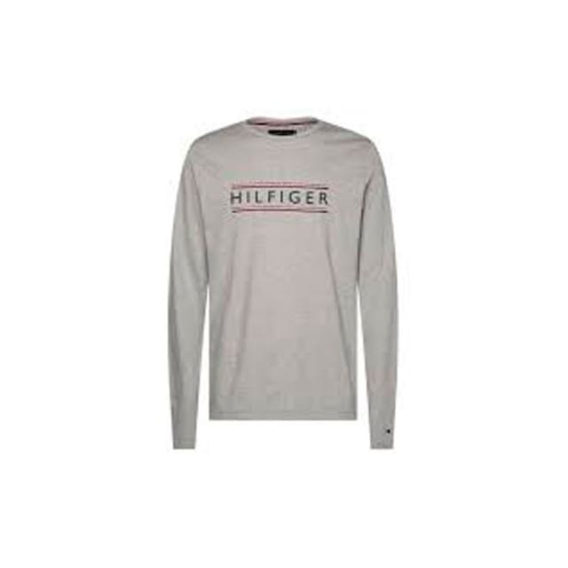 Camiseta Tommy Hilfiger Masculino MW0MW12609-P9V L Cloud Heather Tam. L