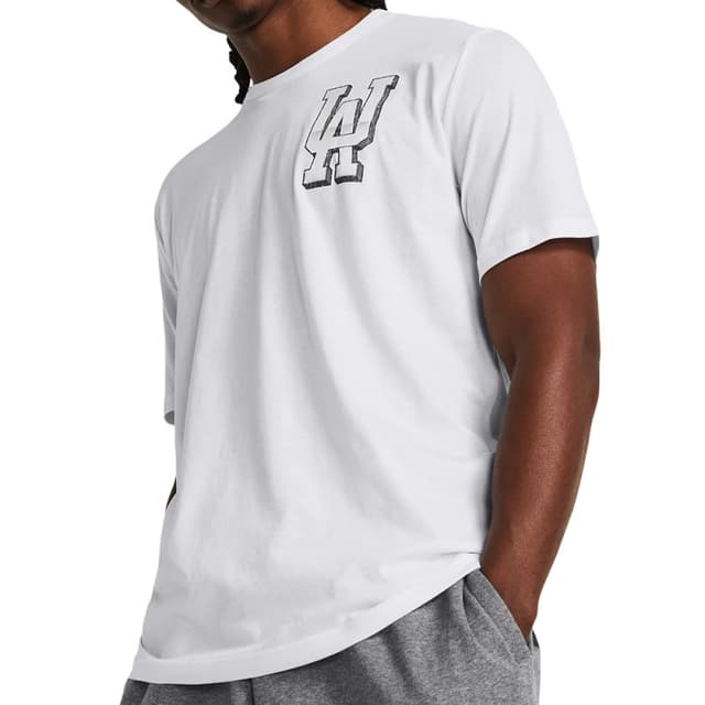 Camiseta Masculina Under Armour 1382832-100 Chrome Manga Curta