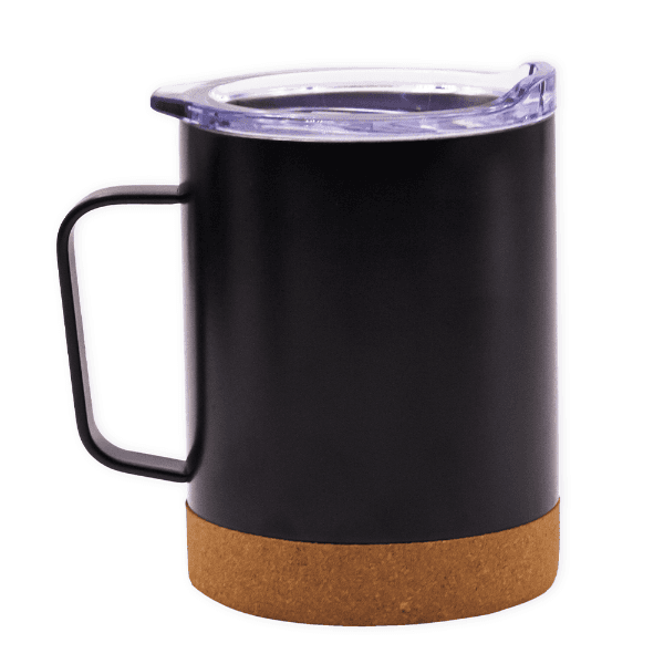 Caneca Térmica Geral Inox para Café com Alça e Tampa 360 Ml Preto