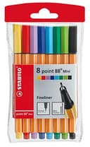 Anúncio: Caneta Fineliner Stabilo Mini Point 88 0.4 mm - (8 Cores)