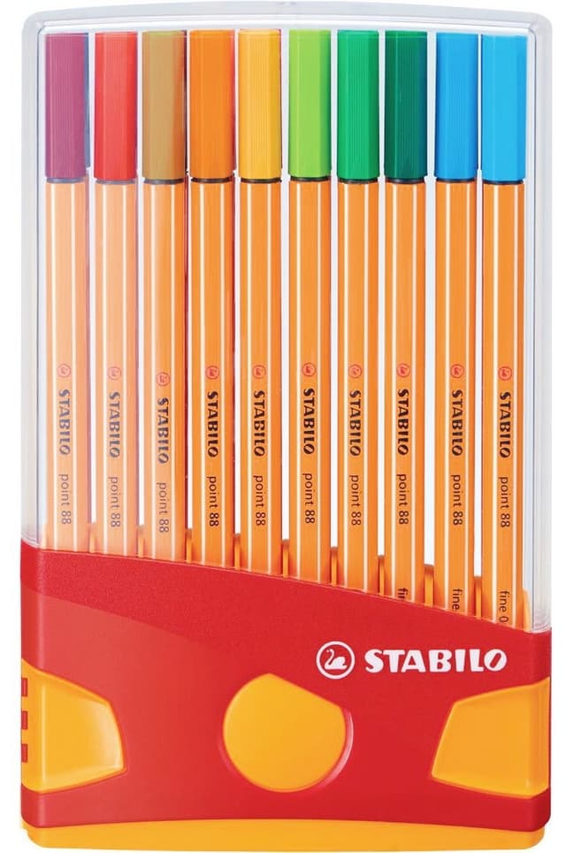 Caneta Fineliner Stabilo Point 88 0.4 Mm 8820-031 - 20 Cores